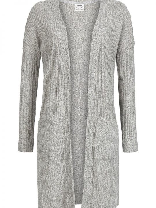 Fijn licht grijs vest voor dames