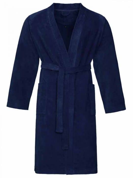 Comfortabele Vossen badjas kimono Dallas Navy
