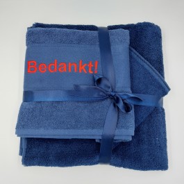Handdoek set 3 inclusief Borduring naam of tekst